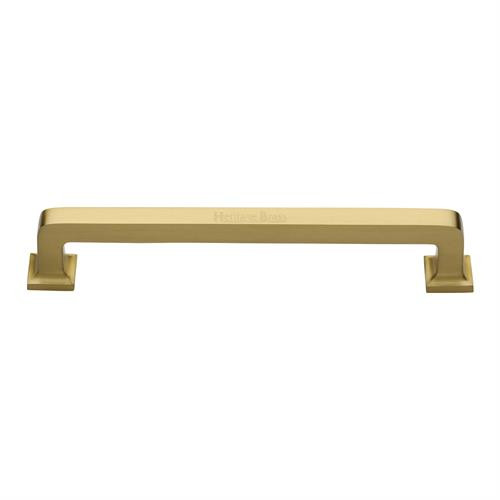 M Marcus Heritage Brass Square Vintage Design Cabinet Pull 203mm Centre to Centre